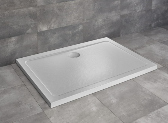 Radaway Doros D Stone brodzik prostokątny płaski 90x80 biały SDRD9080-01-04S