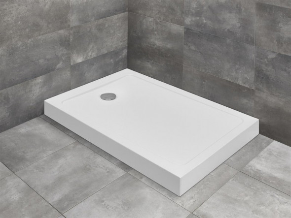 Radaway Doros  F Compact brodzik prostokątny płaski akrylowy zintegrowana obudowa 120x80 SDRFP1280-05 - OUTLET !!!