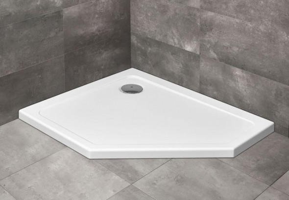 Radaway Doros PT E brodzik pentagonalny asymetryczny 100x90 lewy SDRPT1090-01L