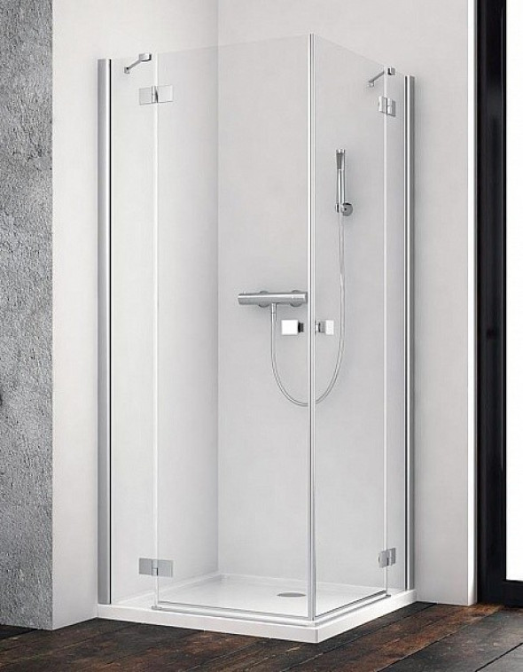 Radaway Essenza New KDD kabina prostokątna 100x80 drzwi otwierane chrom przeźroczyste Easy Clean 385062-01-01L + 385061-01-01R