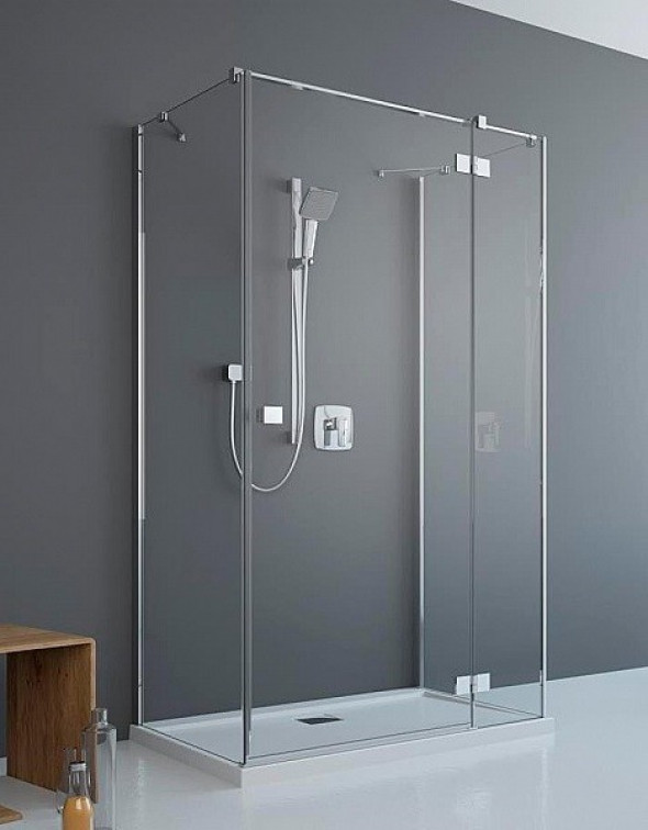 Radaway Essenza New KDJ+S kabina trójścienna 100x90x100 prawa chrom przeźroczyste Easy Clean 384052-01-01+385020-01-01R+384052-01-01