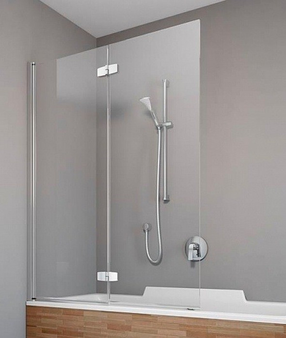 Radaway Fuenta New PND parawan nawannowy dwuczęściowy 100 cm lewy chrom przeźroczyste Easy Clean 208210-01L