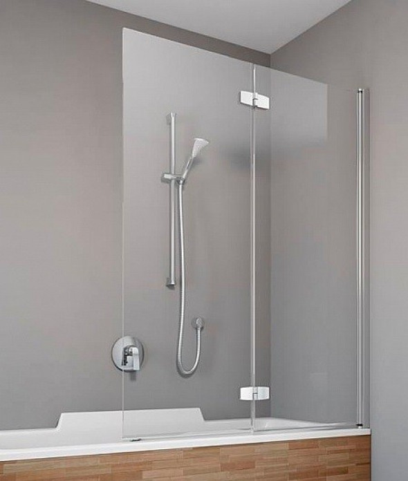 Radaway Fuenta New PND parawan nawannowy dwuczęściowy 120 cm prawy chrom przeźroczyste Easy Clean 208212-01R