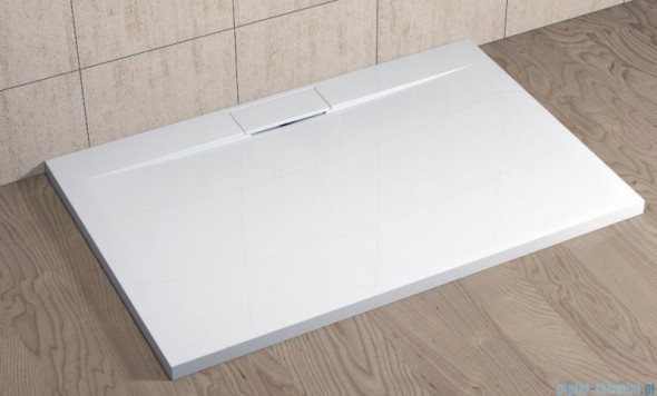 Radaway Giaros D brodzik prostokątny płaski 90x80 biały konglomerat M3GRD9080