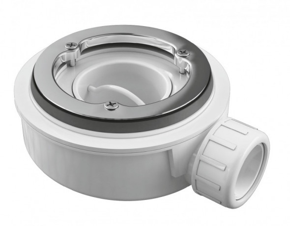 Radaway HS1 syfon brodzikowy czyszczony od góry 90 chrom niski 5,5cm