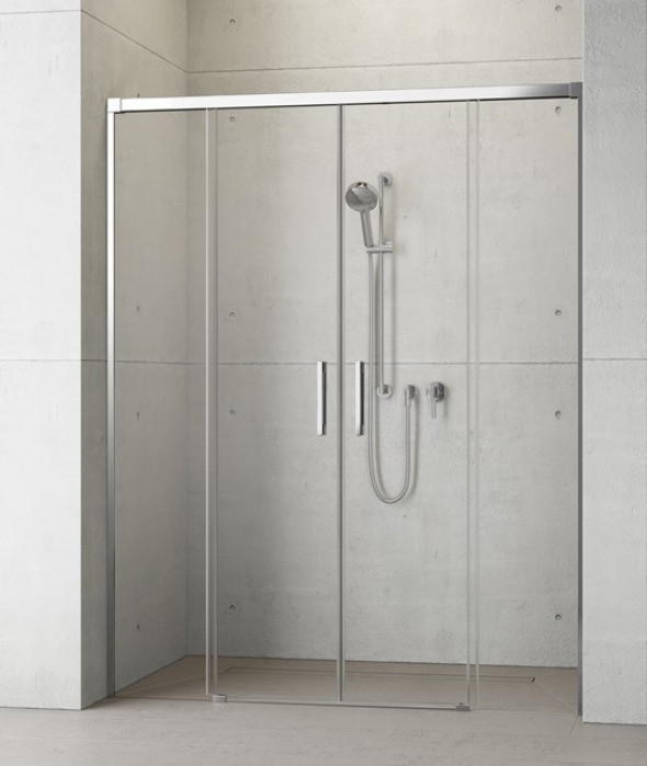 Radaway Idea DWD drzwi wnękowe 200cm chrom przeźroczyste Easy Clean 387120-01-01