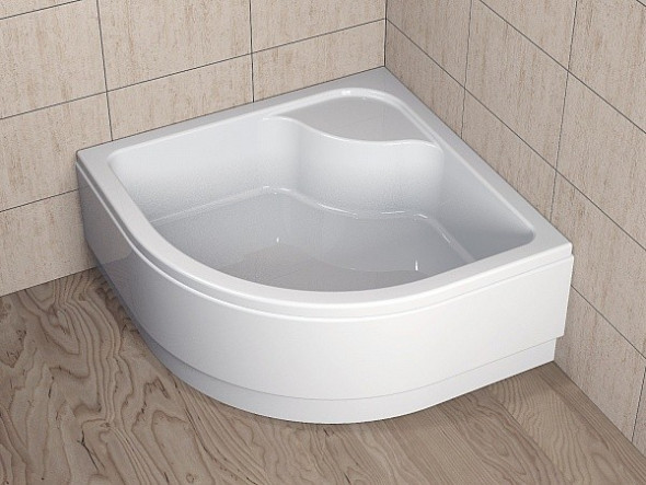 Radaway Indos A brodzik półokrągły głęboki z siedziskiem 80x80 SIA8080-01