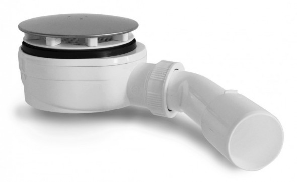 Radaway R510 syfon brodzikowy 90 ze zwięszonym przepływem chrom niski 5 cm