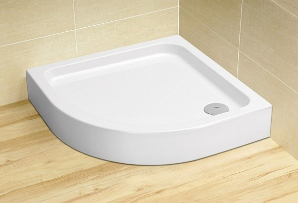 Radaway Siros A Compact brodzik półokrągły na podstawie styropianowej ze zintegrowaną obudową 80x80 SBA8817-2