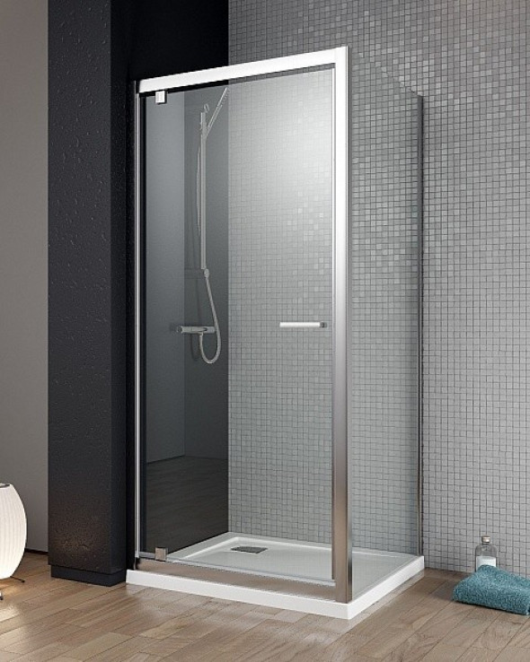 Radaway Twist DW+S kabina kwadratowa 100x100 drzwi wahadłowe chrom przeźroczyste Easy Clean 382003-01 + 382013-01