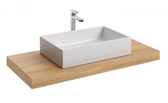Ravak blat umywalkowy l 120x55 cm dąb X000000844