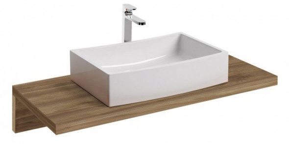 Ravak blat umywalkowy L 80x55 cm orzech X000000836