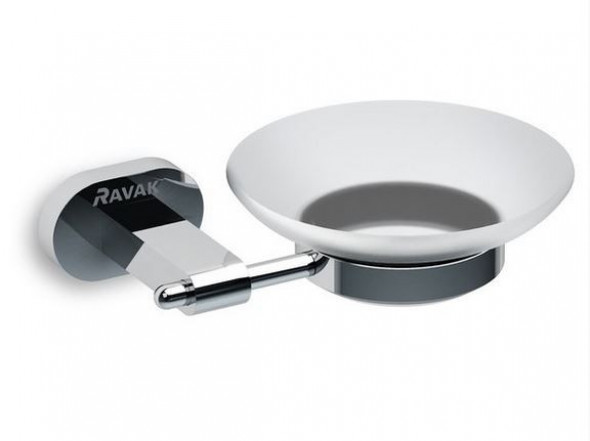 Ravak Chrome mydelniczka szklana naścienna chrom X07P187