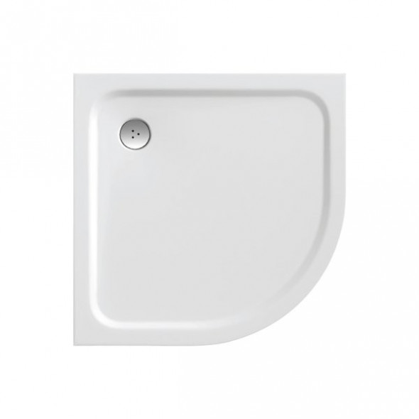 Ravak Elipso PRO Chrome brodzik półokrągły 80x80 lany marmur XA244401010