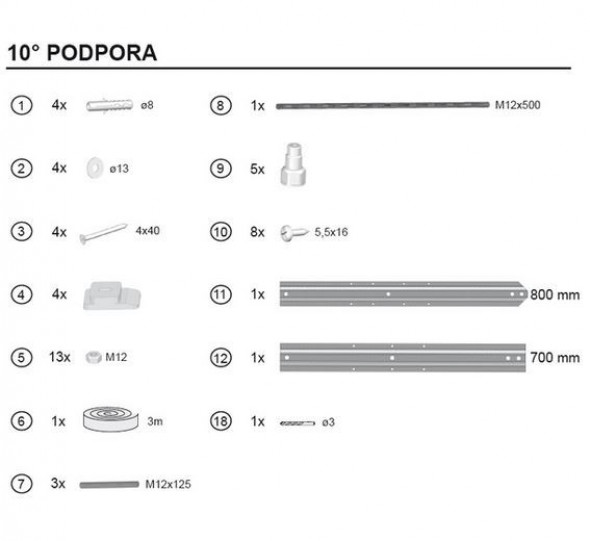 Ravak stelaż do wanny 10 GPX2240396