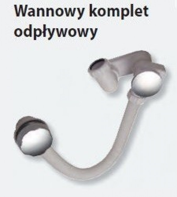 Ravak syfon wannowy z przelewem chrom X01305