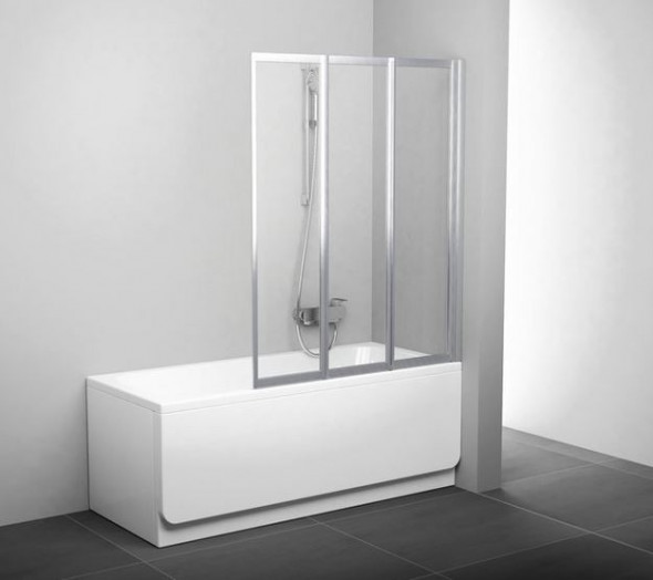 Ravak VS3 Supernova parawan nawannowy uniwersalny 100 cm biały rain 795P010041