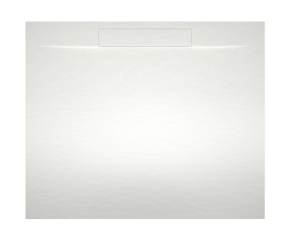 Riho Isola brodzik kwadratowy płaski 90x90 efekt kamienia biały mat DR22105