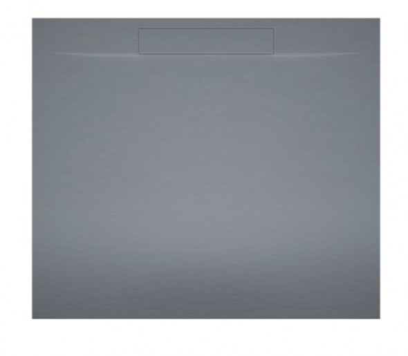 Riho Isola brodzik kwadratowy płaski 90x90 efekt kamienia szary mat DR22090