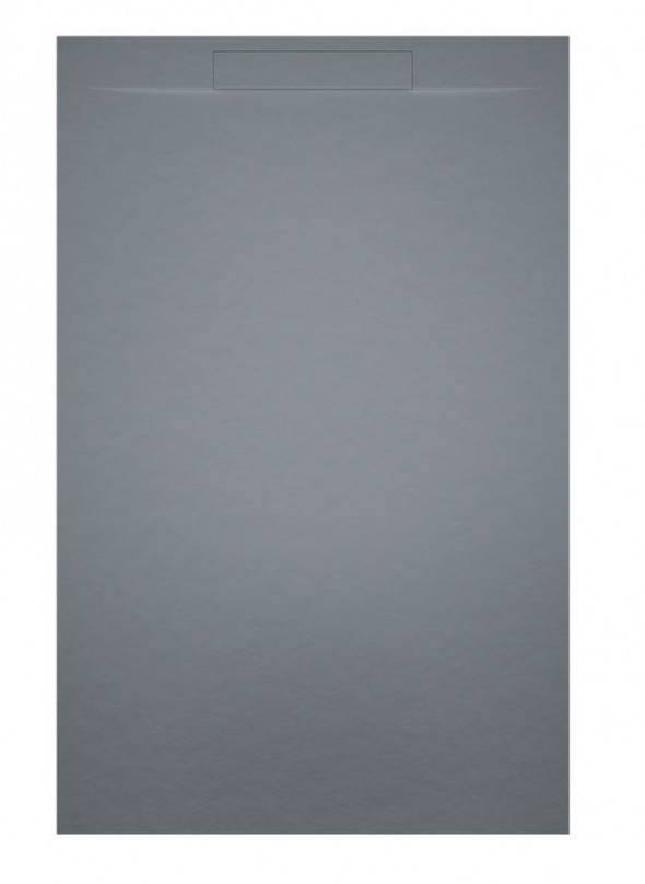 Riho Isola brodzik prostokątny płaski 120x80 efekt kamienia szary mat DR16090