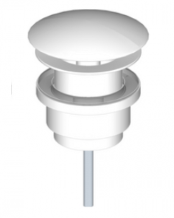 Riho Livit korek umywalkowy typu free-flow biały matowy Stone F93028