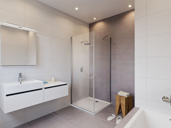 Riho Novik Z201 kabina kwadratowa 100x100 cm L/P drzwi otwierane 100 + ścianka 100 chrom przeźroczyste GZ5100100