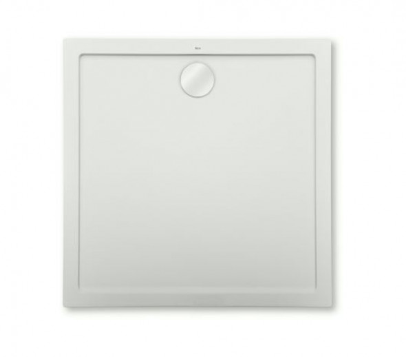 Roca Aeron brodzik kwadratowy z konglomeratu 80x80 biały A276284100