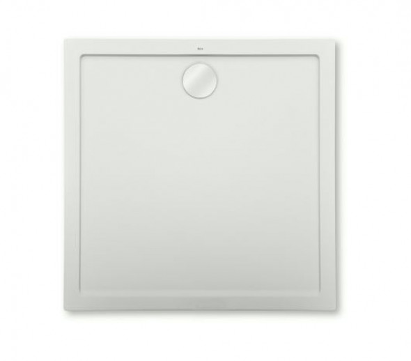 Roca Aeron brodzik kwadratowy z konglomeratu 90x90 biały A276281100