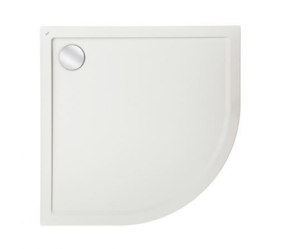 Roca Aeron brodzik półokrągły z konglomeratu 80x80 biały A276283100