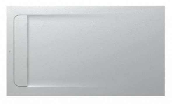 Roca Aquos brodzik prostokątny 140x80 ze zintegrowanym odpływem liniowym Stonex  perłowy AP60157832001630