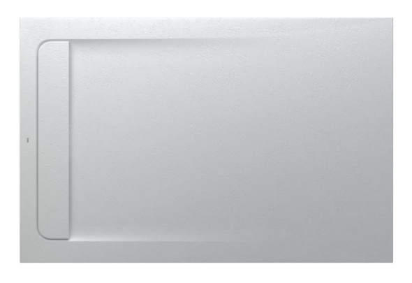 Roca Aquos brodzik prostokątny 140x90 ze zintegrowanym odpływem liniowym Stonex perłowy AP60157838401630