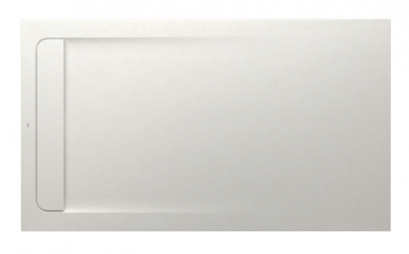 Roca Aquos brodzik prostokątny 160x90 ze zintegrowanym odpływem liniowym Stonex beżowy AP60164038401650