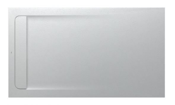 Roca Aquos brodzik prostokątny 160x90 ze zintegrowanym odpływem liniowym Stonex perłowy AP60164038401630