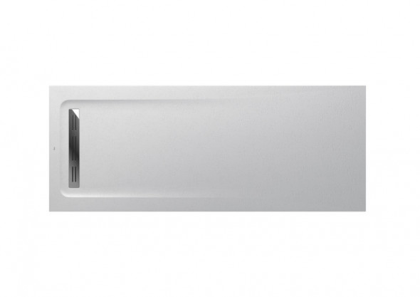 Roca Aquos brodzik prostokątny 180x80 ze zintegrowanym odpływem konglomerat biały AP60170832001100