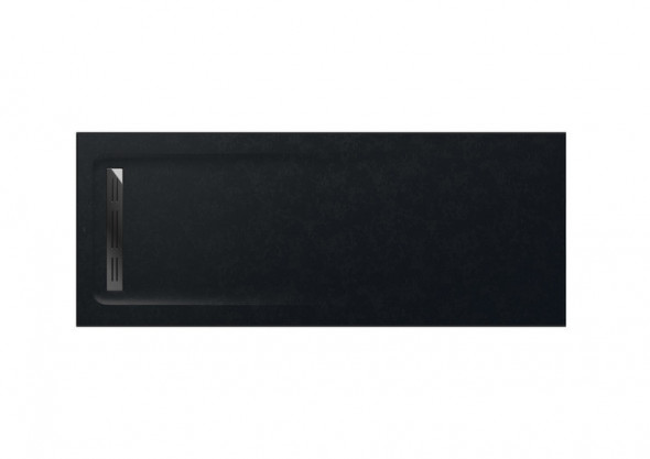 Roca Aquos brodzik prostokątny 180x90 ze zintegrowanym odpływem konglomerat czarny AP60170838401400