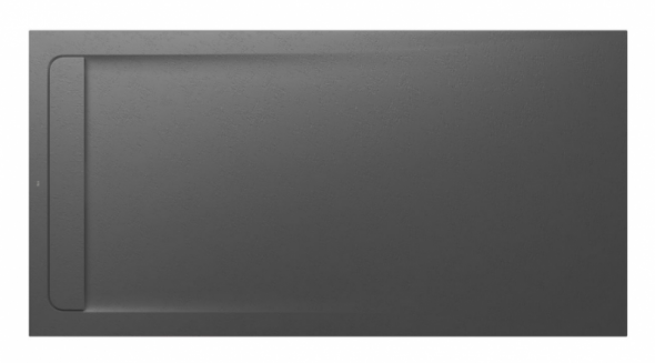 Roca Aquos brodzik prostokątny 200x100 ze zintegrowanym odpływem liniowym Stonex onyks AP6017D03E801640