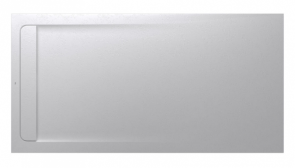 Roca Aquos brodzik prostokątny 200x100 ze zintegrowanym odpływem liniowym Stonex perłowy AP6017D03E801630