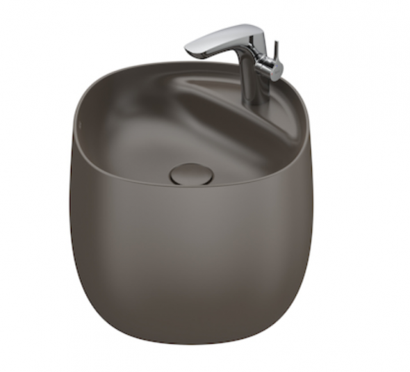 Roca Beyond Colors umywalka wisząca 46x47 FineCeramic cafe A3270B1660