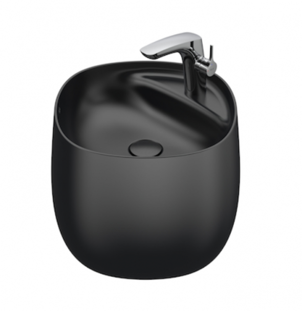 Roca Beyond Colors umywalka wisząca 46x47 FineCeramic onyx A3270B1640