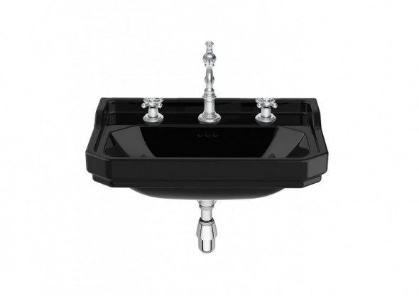 Roca Carmen umywalka wisząca retro 65 cm czarny A3270A1563