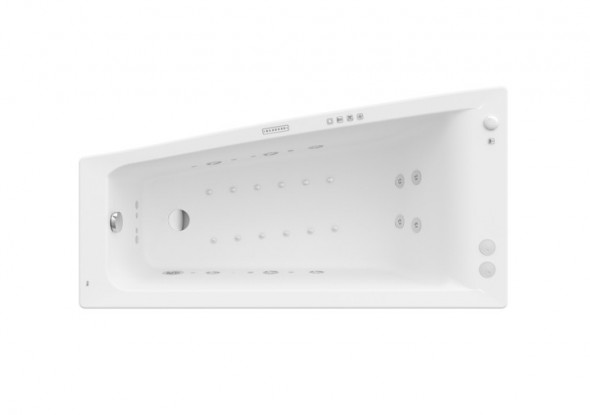 Roca Easy wanna narożna lewa 150x80 z hydromasażem SMART WATER AIR PLUS A24T286000