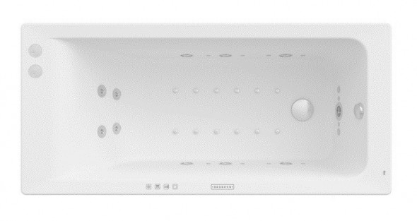 Roca Easy wanna prostokątna 140x70 z hydromasażem EFFECTS GOLD A24T307000