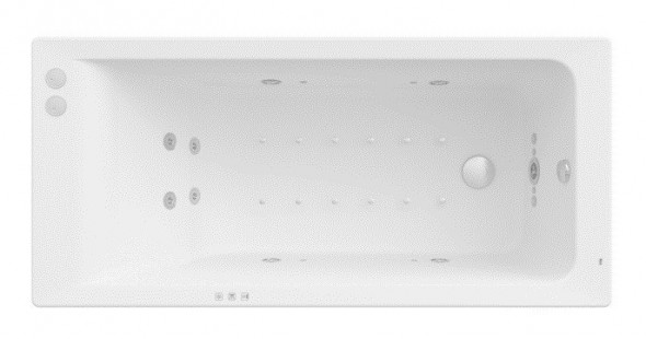 Roca Easy wanna prostokątna 160x70 z hydromasażem SMART WATER AIR PLUS A24T318000