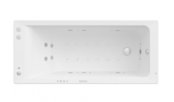 Roca Easy wanna prostokątna 170x70 z hydromasażem EFFECTS GOLD OPCJA A24T332000