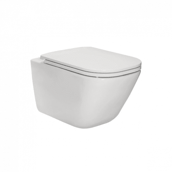 Roca Gap muszla wisząca Clean Rim + deska wolnoopadająca slim wypinalna A34H470000