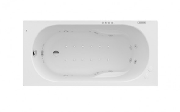 Roca Genova wanna prostokątna 140x70 z hydromasażem EFFECTS GOLD OPCJA A24T350000