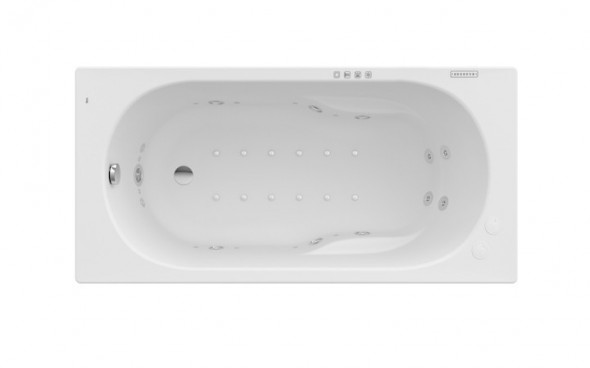 Roca Genova wanna prostokątna 160x70 z hydromasażem EFFECTS GOLD A24T361000