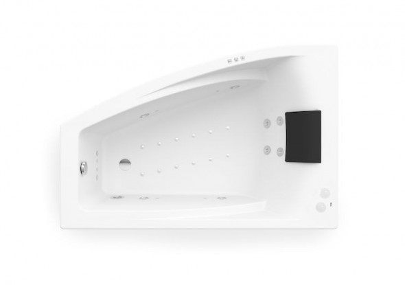 Roca Hall wanna asymetryczna narożna lewa 150x100 z hydromasażem SMART WATER AIR PLUS A24T402000