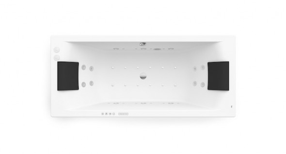 Roca Hall wanna prostokątna 180x80 z hydromasażem EFFECTS GOLD A24T397000