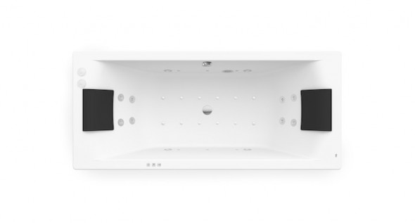 Roca Hall wanna prostokątna 180x80 z hydromasażem SMART WATER AIR PLUS A24T396000